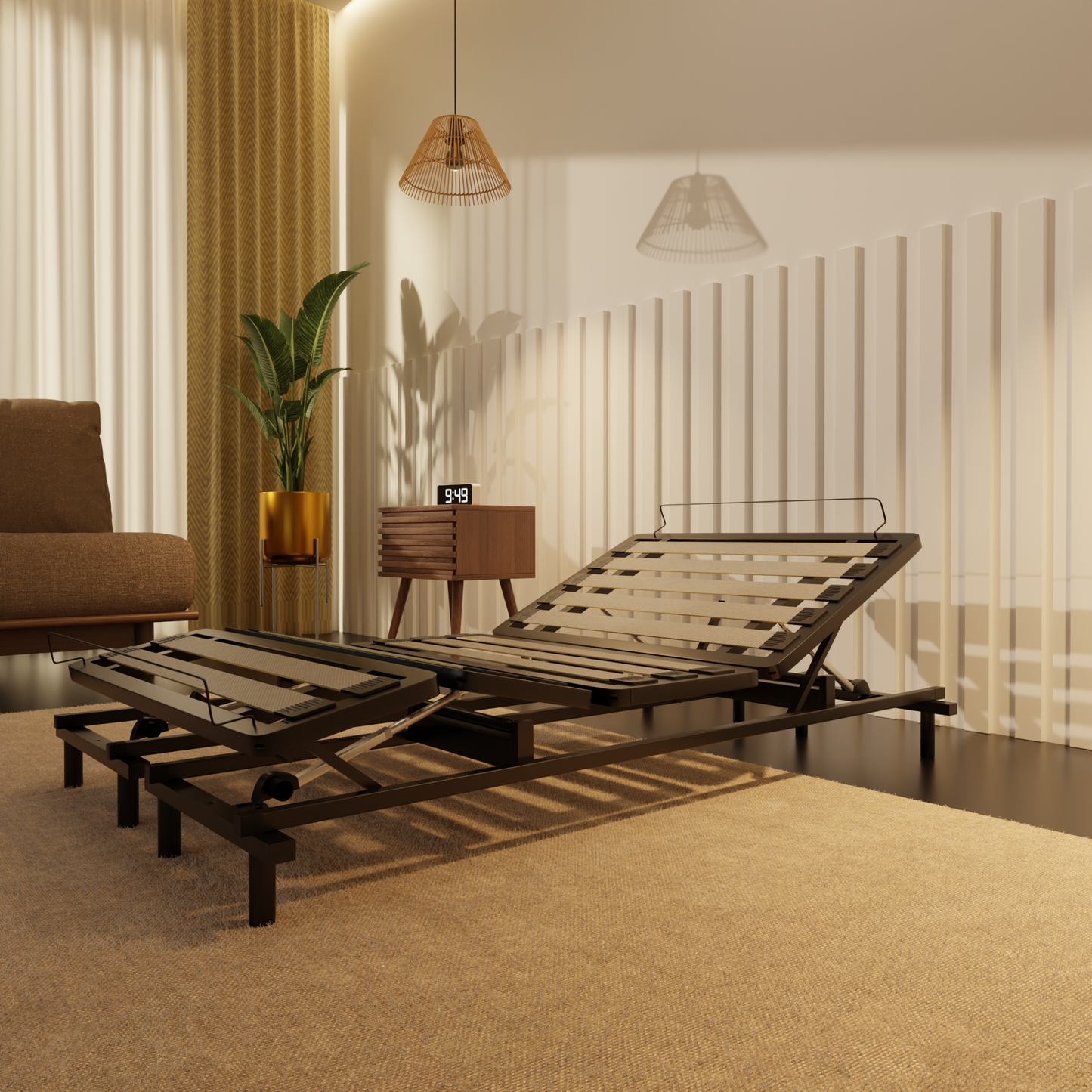 Somnuz® Restro Adjustable Base + Somnuz® Aire Mattress