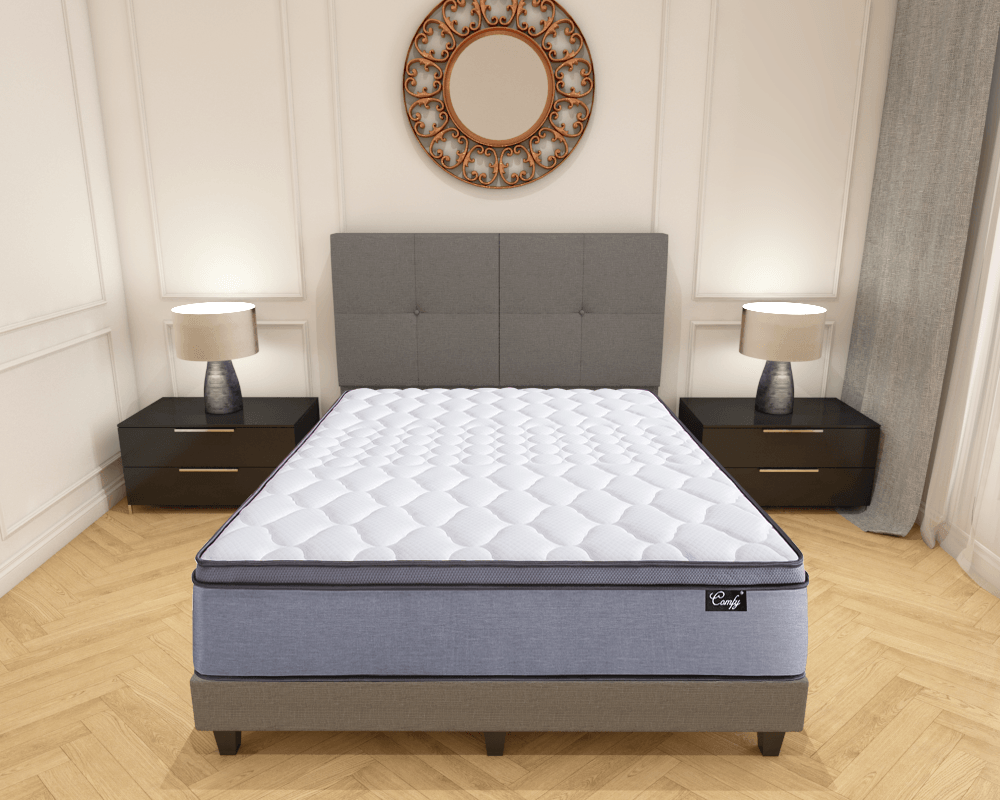 Somnuz™ Comfy 10 Inch Individual Pocketed Spring Mattress - Somnuz Mattress