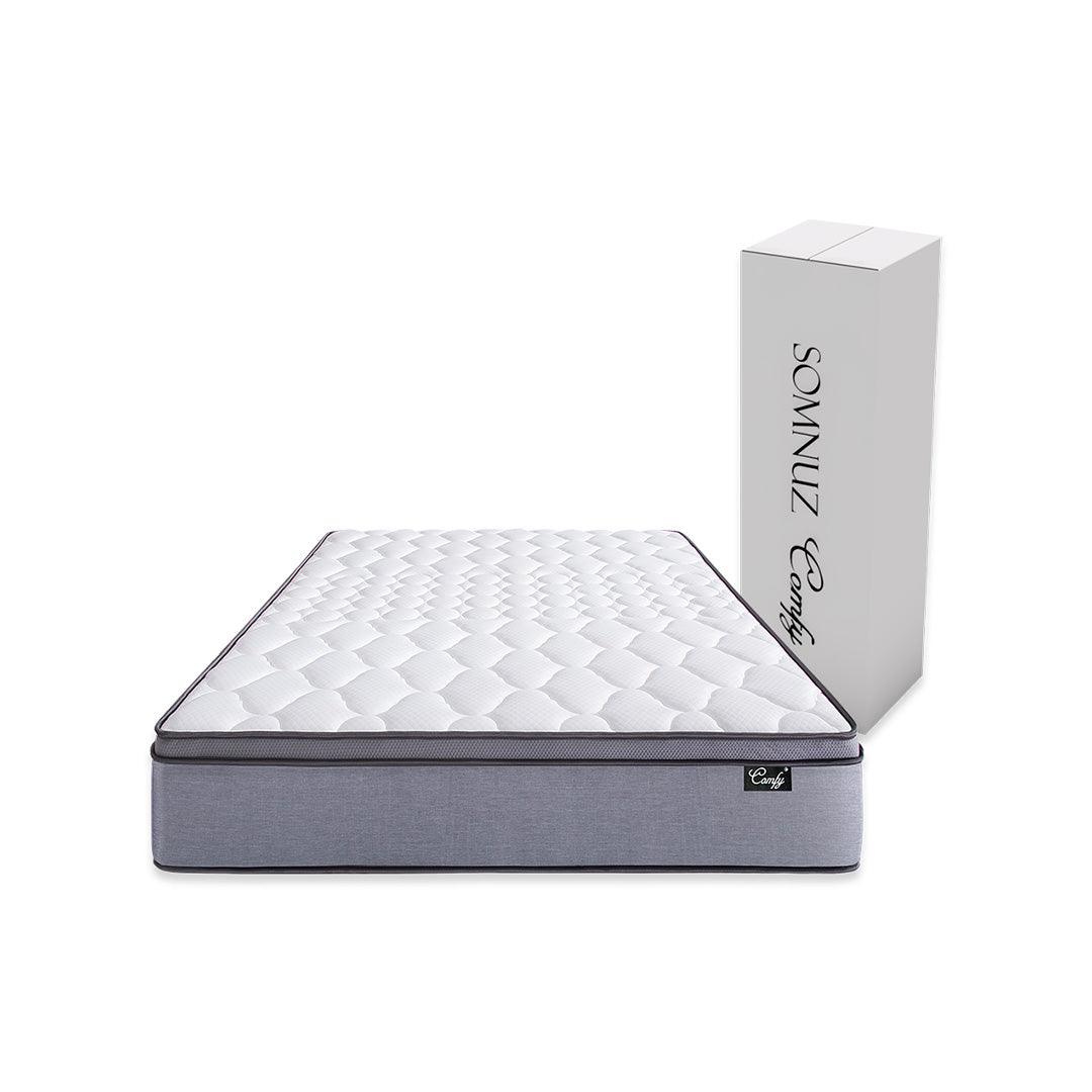 Somnuz™ Comfy 10 Inch Individual Pocketed Spring Mattress - Somnuz Mattress