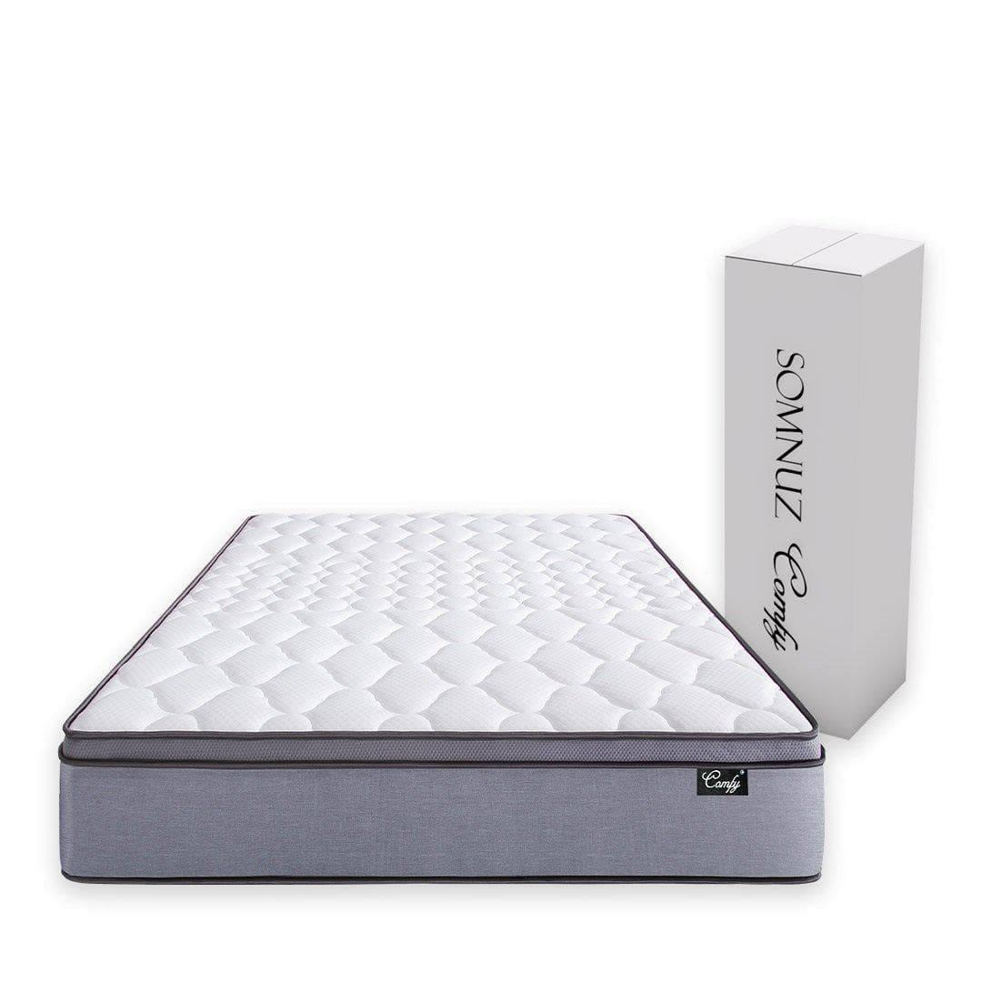 Somnuz™ Comfy 10 Inch Individual Pocketed Spring Mattress - Somnuz Mattress