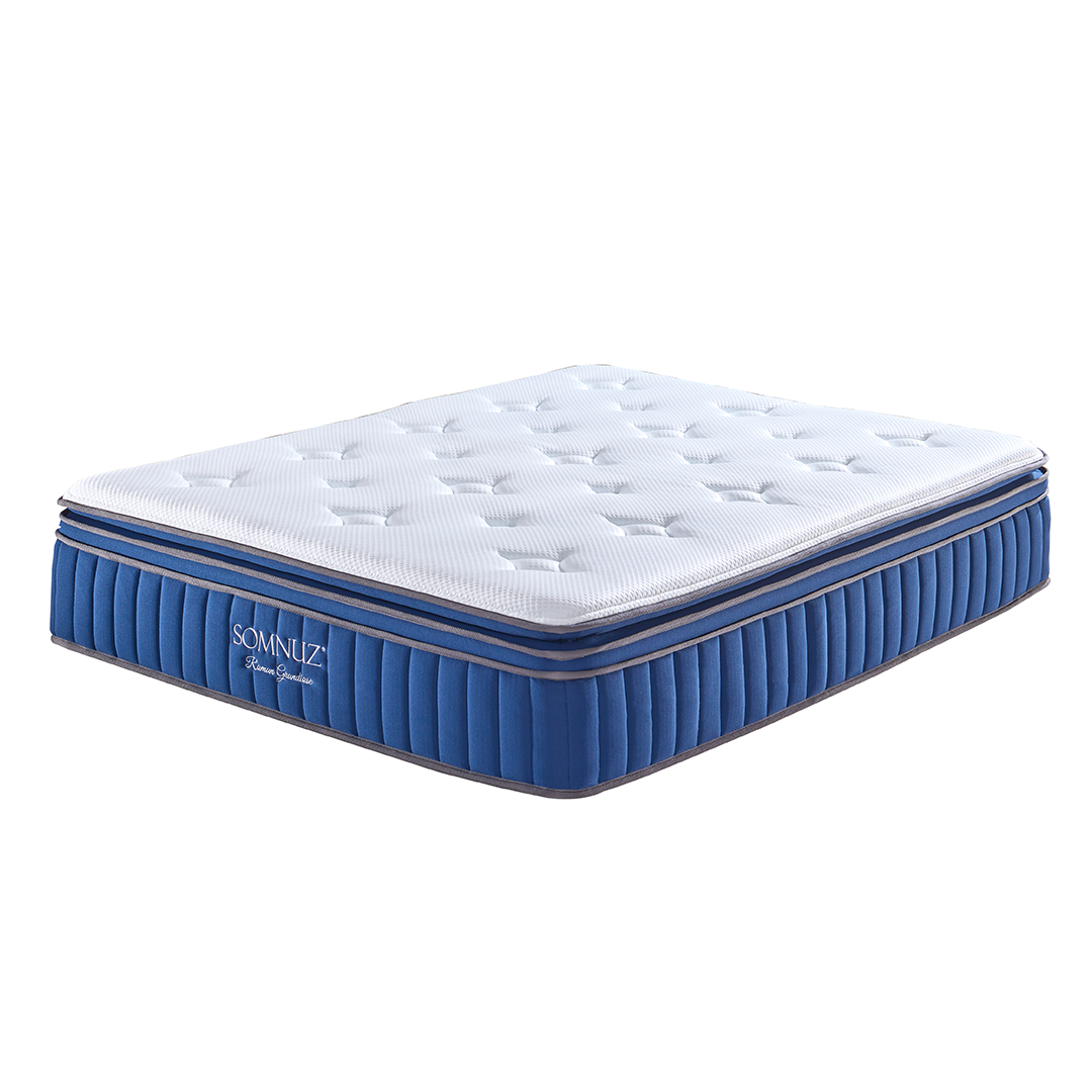 Somnuz® Roman Grandiose 14 Inch Individual Pocketed Spring Cooling Mattress