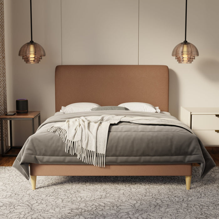 Vintaro Fabric Bed Frame (Water Repellent & Pet friendly) by Somnuz