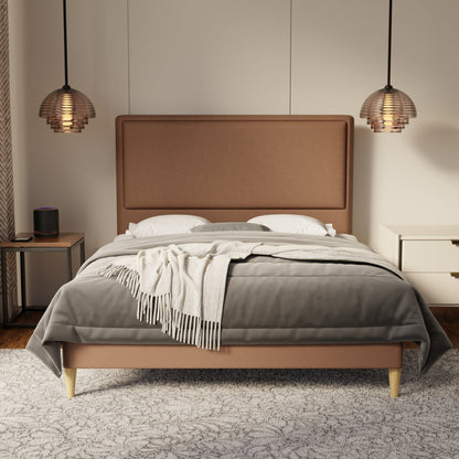 Shiro Fabric Bed Frame (Water Repellent & Pet friendly) by Somnuz