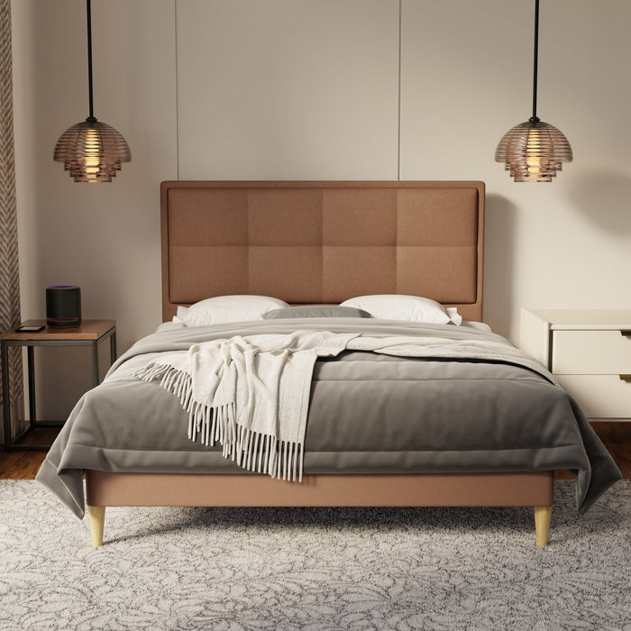 Solvane Fabric Bed Frame (Water Repellent & Pet friendly) by Somnuz