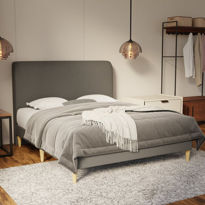 Vintaro Fabric Bed Frame (Water Repellent & Pet friendly) by Somnuz
