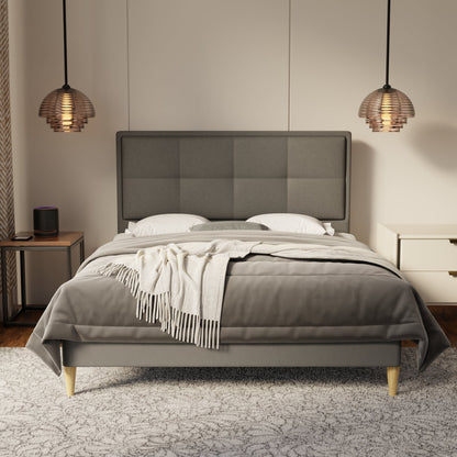 Solvane Fabric Bed Frame (Water Repellent & Pet friendly) by Somnuz