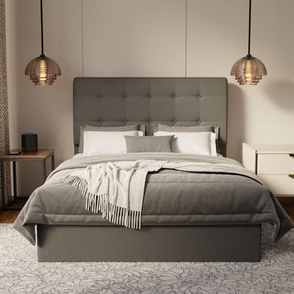 Endora Fabric Drawer Bed Frame (Water Repellent & Pet friendly) by Somnuz