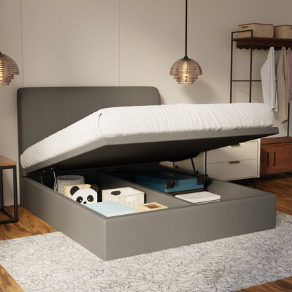 Vintaro Fabric Storage Bed Frame (Water Repellent) by Somnuz