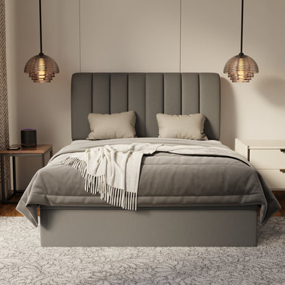 Trevino Fabric Storage Bed Frame (Water Repellent & Pet Friendly) by Somnuz