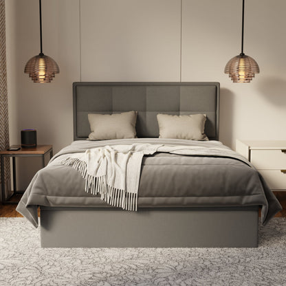 Solvane Fabric Storage Bed Frame (Water Repellent & Pet Friendly) by Somnuz