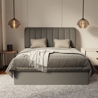 Kuro Fabric Storage Bed Frame (Water Repellent & Pet Friendly) by Somnuz