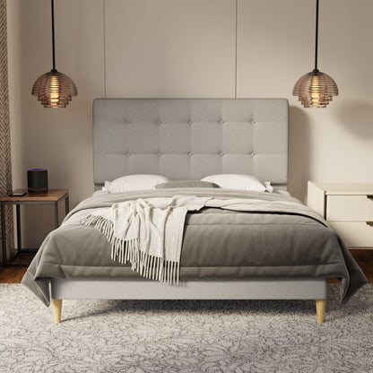 Endora Fabric Bed Frame (Water Repellent & Pet friendly) by Somnuz