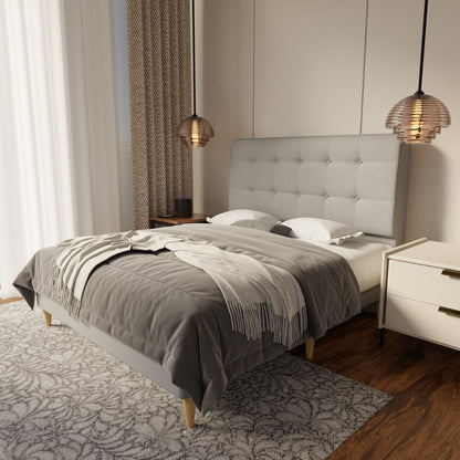 Endora Fabric Bed Frame (Water Repellent & Pet friendly) by Somnuz