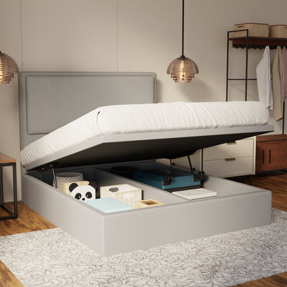 Shiro Fabric Storage Bed Frame (Water Repellent & Pet Friendly) by Somnuz