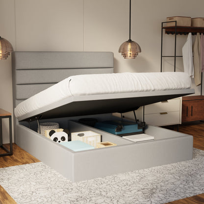 Corlune Fabric Storage Bed Frame (Water Repellent & Pet Friendly) by Somnuz