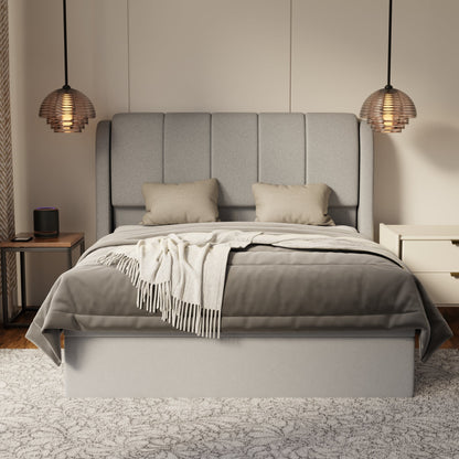 Brinley Fabric Storage Bed Frame (Water Repellent & Pet Friendly) by Somnuz
