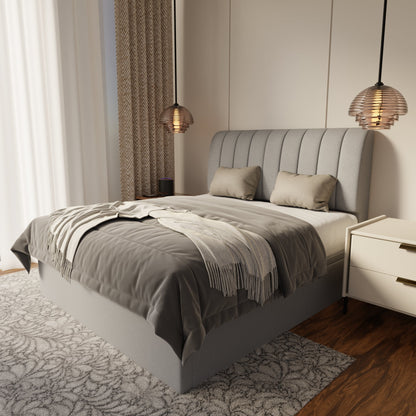 Kuro Fabric Storage Bed Frame (Water Repellent & Pet Friendly) by Somnuz