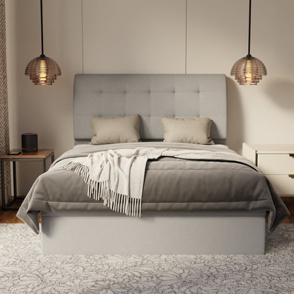 Haldor Fabric Storage Bed Frame (Water Repellent & Pet Friendly) by Somnuz
