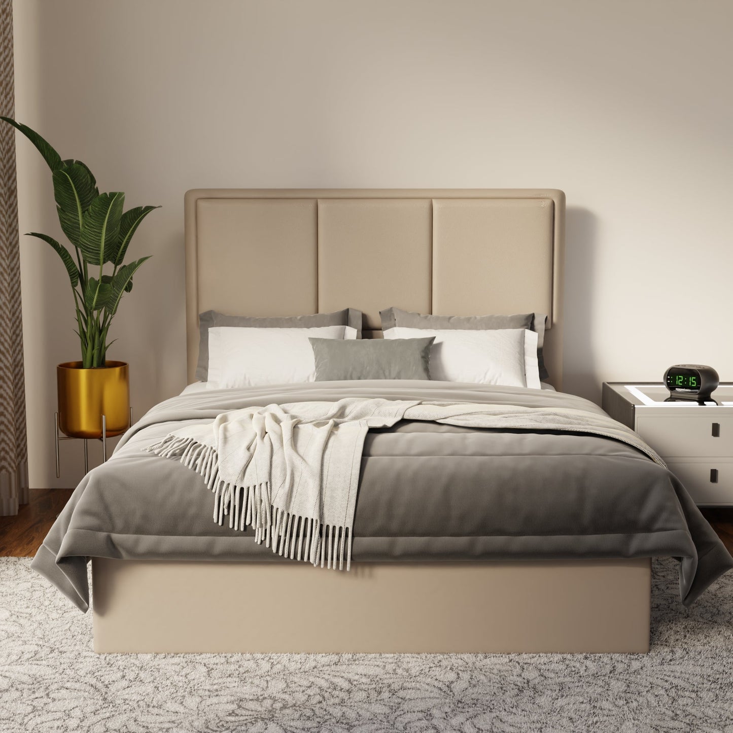 Velmira Faux Leather Drawer Bed Frame (Pet Friendly) by Somnuz