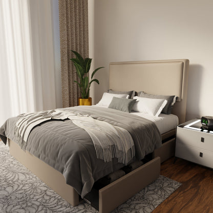 Shiro Faux Leather Drawer Bed Frame (Pet Friendly) by Somnuz