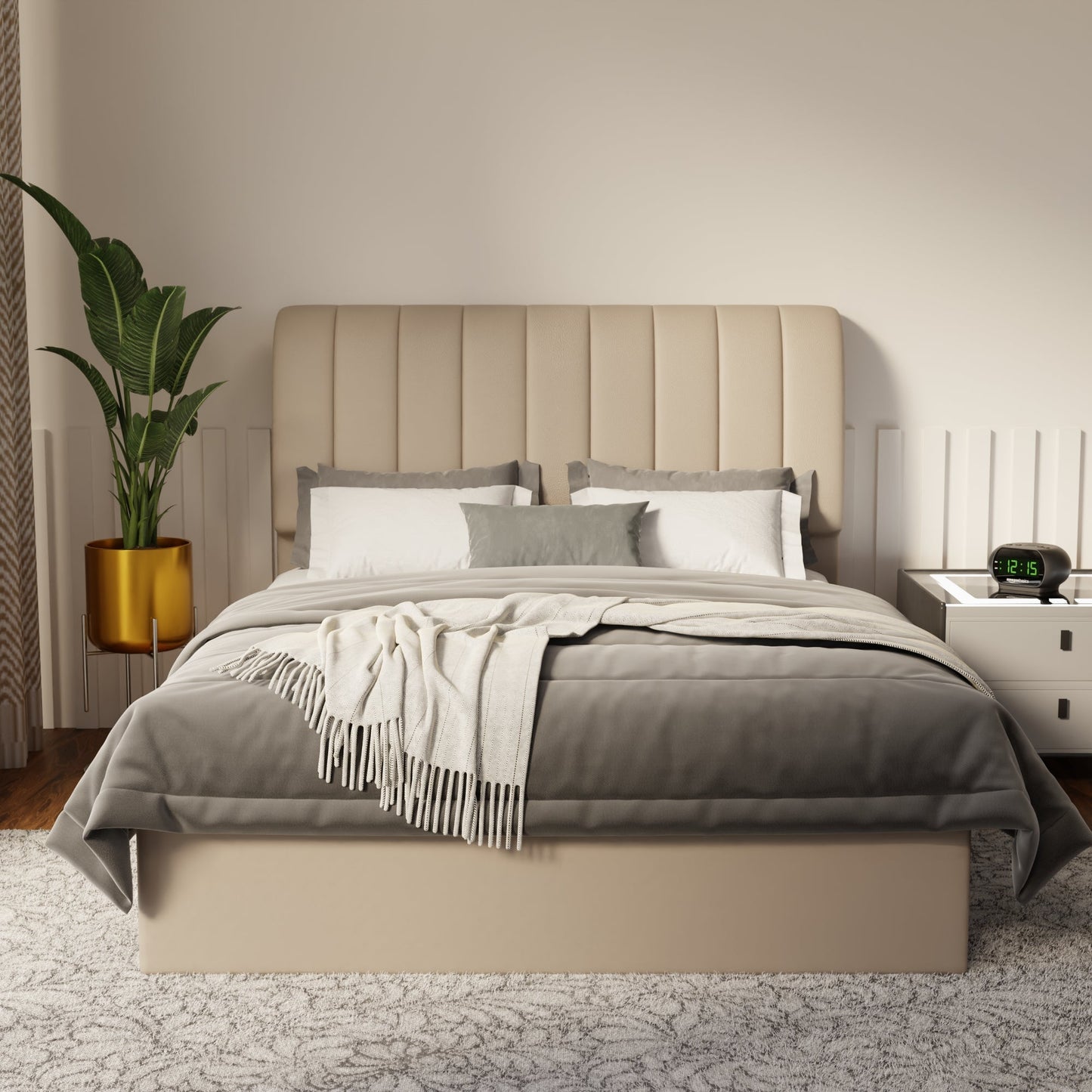 Kuro Faux Leather Drawer Bed Frame (Pet Friendly) by Somnuz