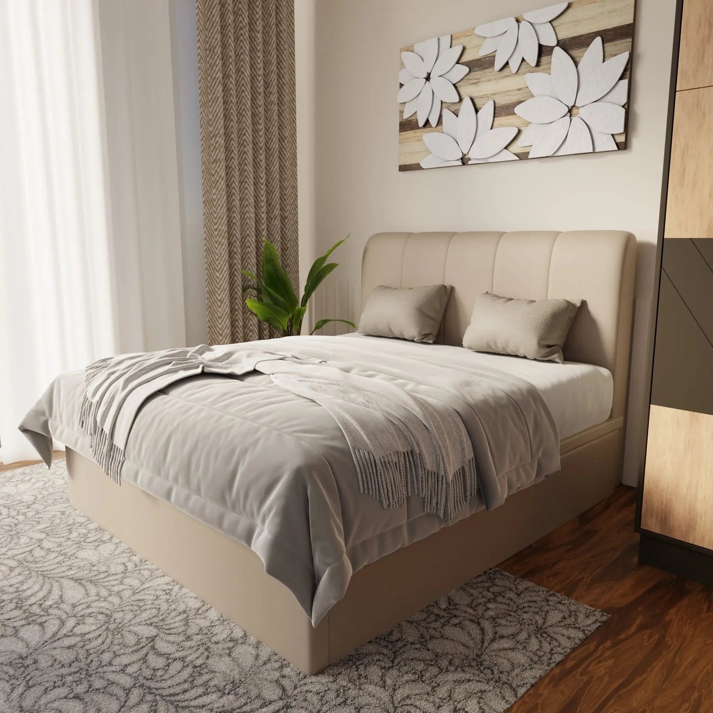 Caldrin Faux Leather Storage Bed Frame (Pet Friendly) by Somnuz