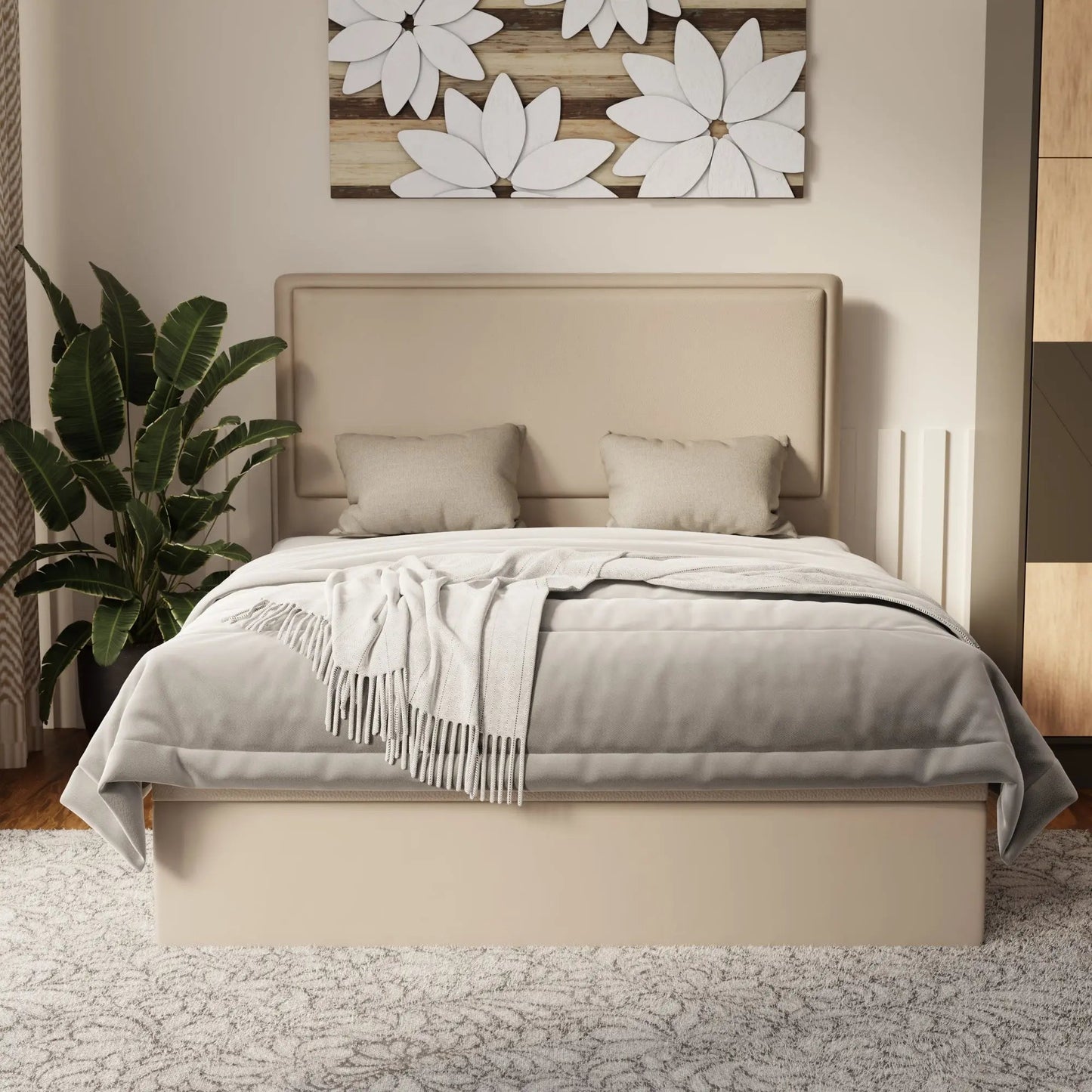 Shiro Faux Leather Storage Bed Frame (Pet Friendly) by Somnuz