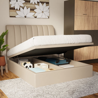 Trevino Faux Leather Storage Bed Frame (Pet Friendly) by Somnuz