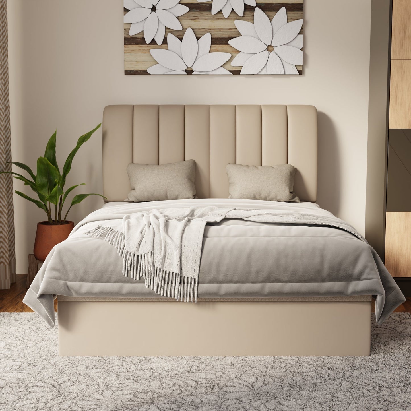 Trevino Faux Leather Storage Bed Frame (Pet Friendly) by Somnuz