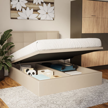 Solvane Faux Leather Storage Bed Frame (Pet Friendly) by Somnuz
