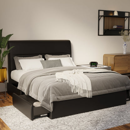 Lysara Faux Leather Drawer Bed Frame (Pet Friendly) by Somnuz