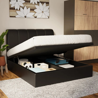Caldrin Faux Leather Storage Bed Frame (Pet Friendly) by Somnuz