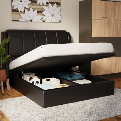 Brinley Faux Leather Storage Bed Frame (Pet Friendly) by Somnuz