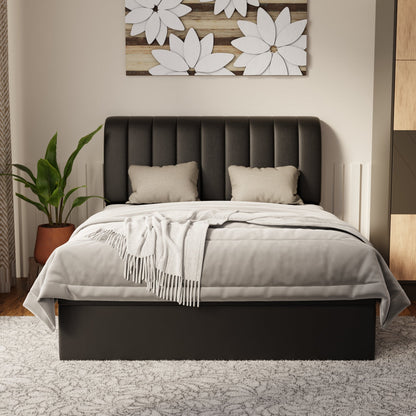 Kuro Faux Leather Storage Bed Frame (Pet Friendly) by Somnuz