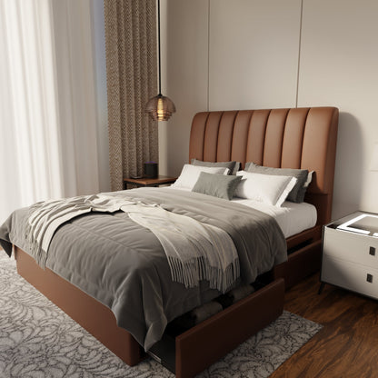 Trevino Faux Leather Drawer Bed Frame (Pet Friendly) by Somnuz
