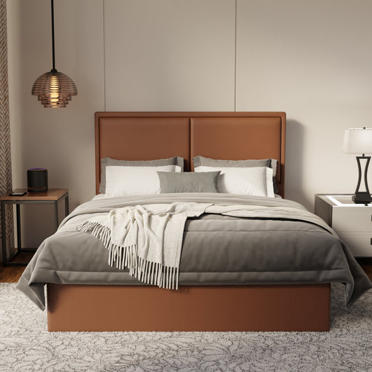 Bravelle Faux Leather Drawer Bed Frame (Pet Friendly) by Somnuz