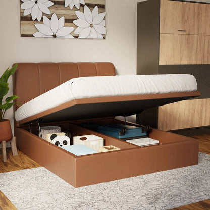 Caldrin Faux Leather Storage Bed Frame (Pet Friendly) by Somnuz