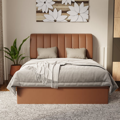 Kuro Faux Leather Storage Bed Frame (Pet Friendly) by Somnuz
