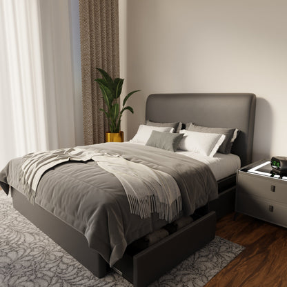 Vintaro Faux Leather Drawer Bed Frame (Pet Friendly) by Somnuz