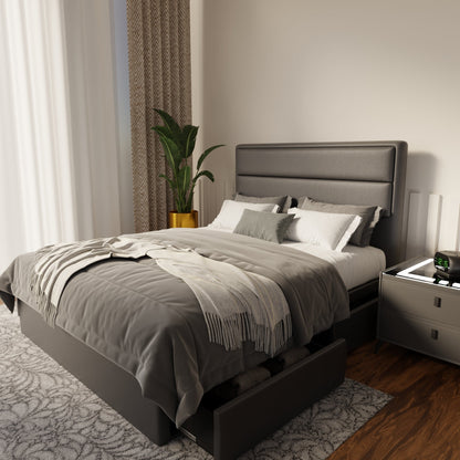 Zorvain Faux Leather Drawer Bed Frame (Pet Friendly) by Somnuz