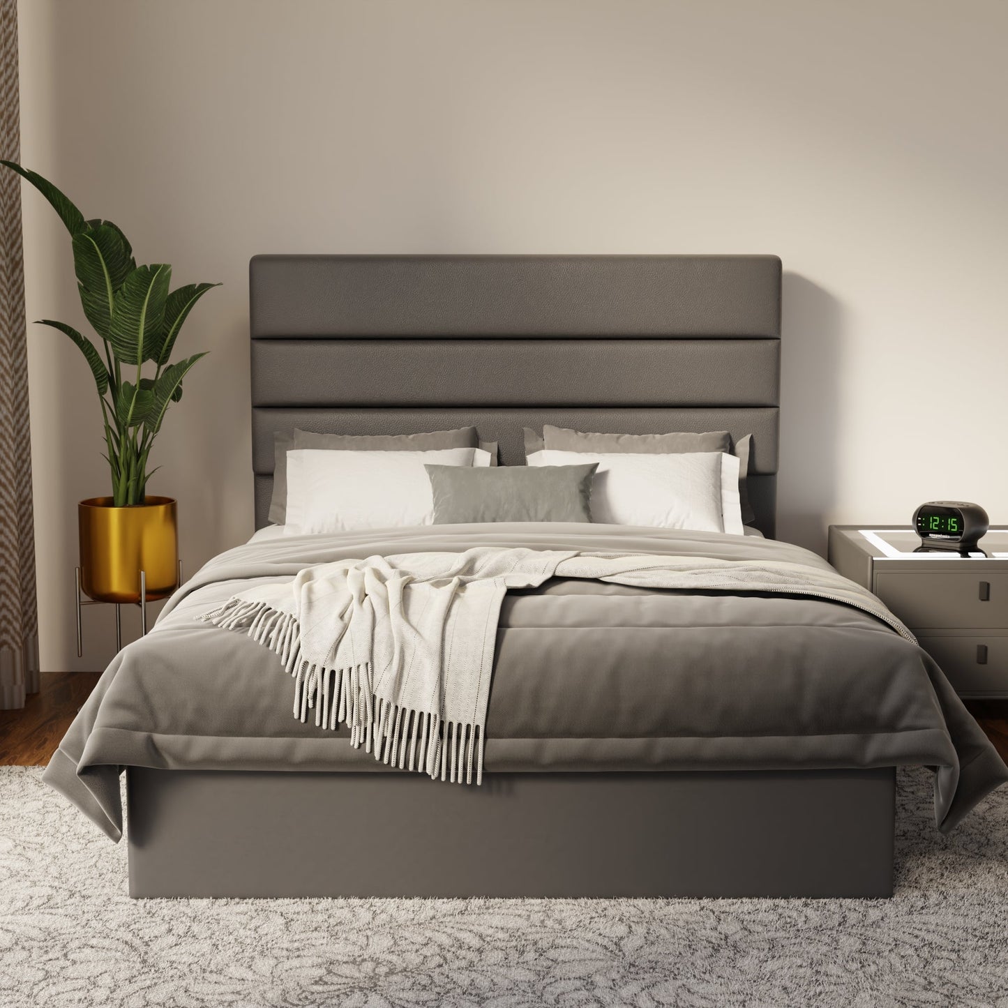Corlune Faux Leather Drawer Bed Frame (Pet Friendly) by Somnuz