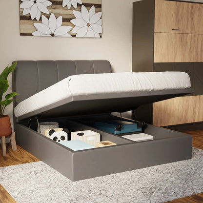 Caldrin Faux Leather Storage Bed Frame (Pet Friendly) by Somnuz