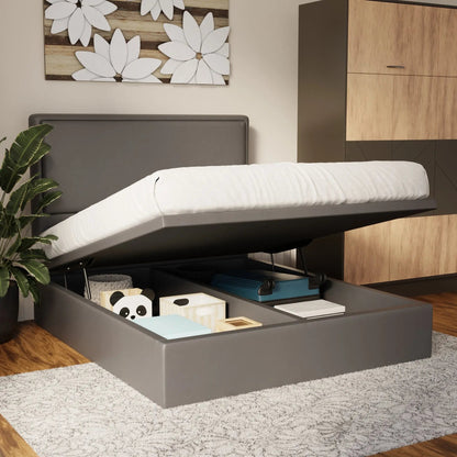 Shiro Faux Leather Storage Bed Frame (Pet Friendly) by Somnuz