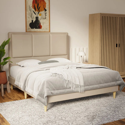 Velmira Faux Leather Bed Frame (Pet Friendly) by Somnuz