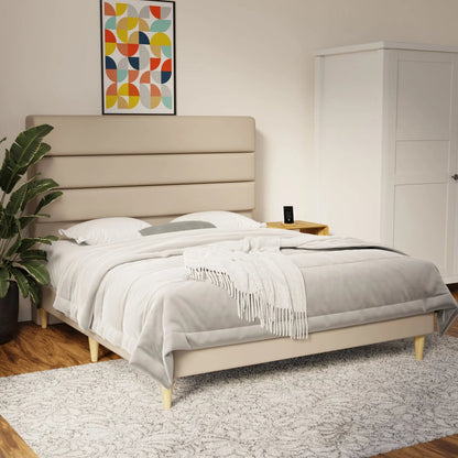 Corlune Faux Leather Bed Frame (Pet Friendly) by Somnuz
