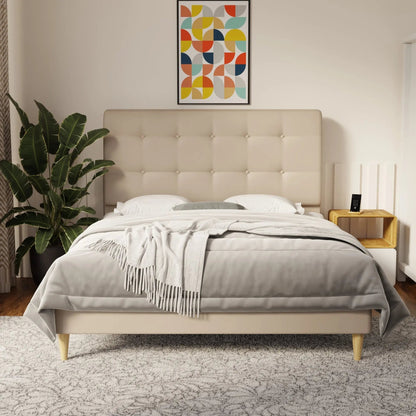 Endora Faux Leather Bed Frame (Pet Friendly) by Somnuz
