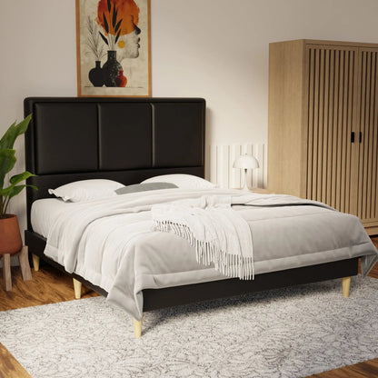 Velmira Faux Leather Bed Frame (Pet Friendly) by Somnuz