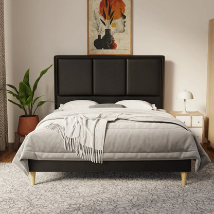 Velmira Faux Leather Bed Frame (Pet Friendly) by Somnuz