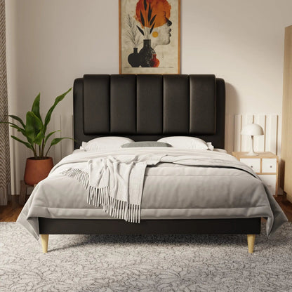 Asteron Faux Leather Bed Frame (Pet Friendly) by Somnuz