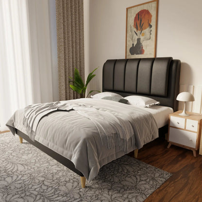 Asteron Faux Leather Bed Frame (Pet Friendly) by Somnuz
